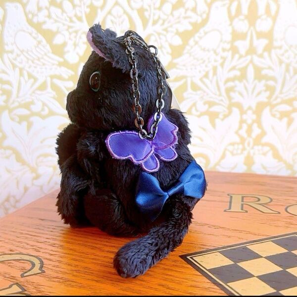 ANNA SUI☆アナスイ グローブホルダー 手袋ホルダー 黒ネコちゃん