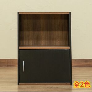 【新品 送料無料】 収納ラック 2段ラック 扉付き収納 リビング収納 収納家具 カラーボックス 棚 チェスト キャビネット 収納棚