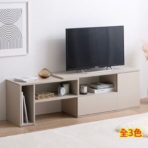 【新品 送料無料】 伸縮 テレビ台 幅95cm-142cm テレビボード ローボード TV台 伸縮ボード コーナーボード 収納棚