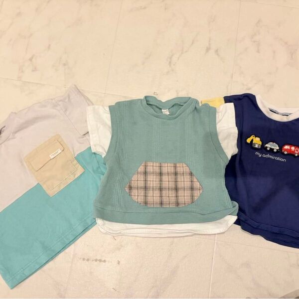 アプレレクール 3着まとめ売り 半袖 Tシャツ 90