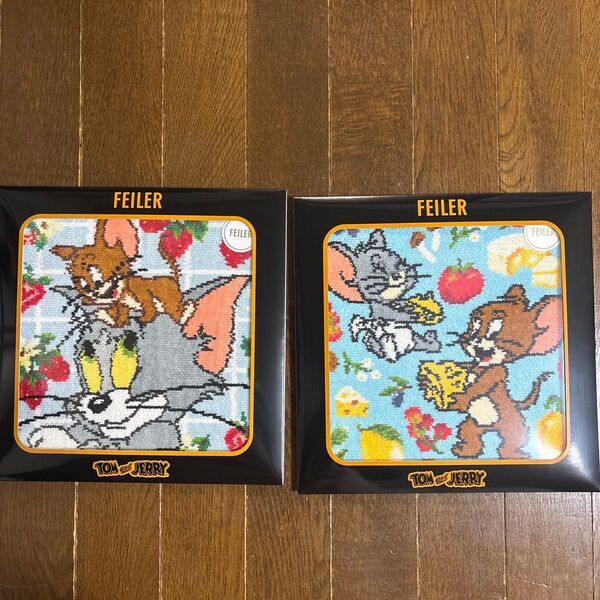 FEILER トムとジェリー 2枚セット 新品未使用 FEILER タオルハンカチ