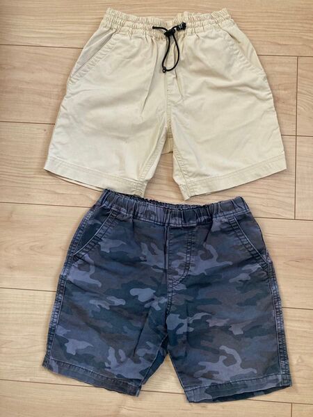 ユニクロ キッズ パンツ 短パン 2枚