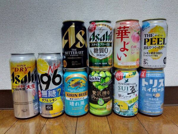 『お酒 いろいろ 飲み比べ 10本セット (500ml×2本・350ml×8本)』ビール・チューハイ・ハイボール・生ジョッキ缶