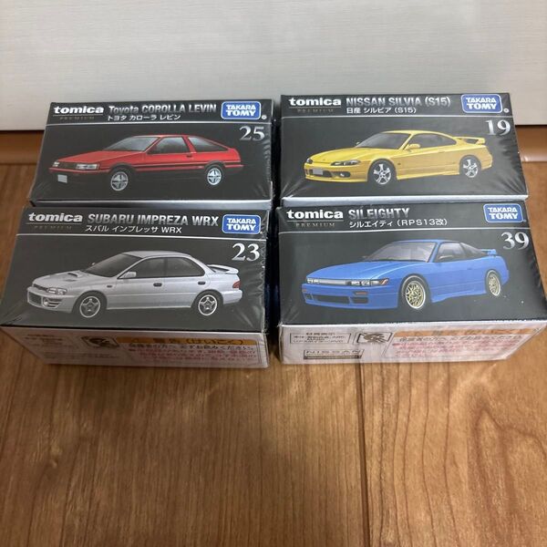 【新品 未開封】トミカプレミアム 4台セット 国産車 ハチロク 86 シルビア シルエイティ インプレッサ