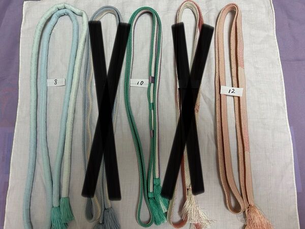 帯締め 正絹 和装小物 3本セット