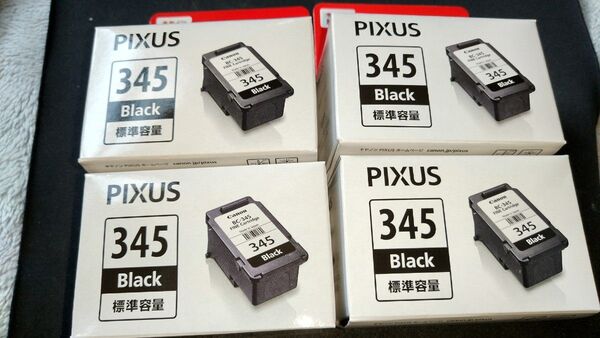 4本 キャノン 純正 インク BC-345 黒 Canon キヤノン ts3330用 ts203用
