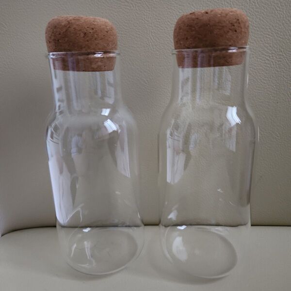 ガラス瓶 キャニスター 保存容器 コルクキャップ付き