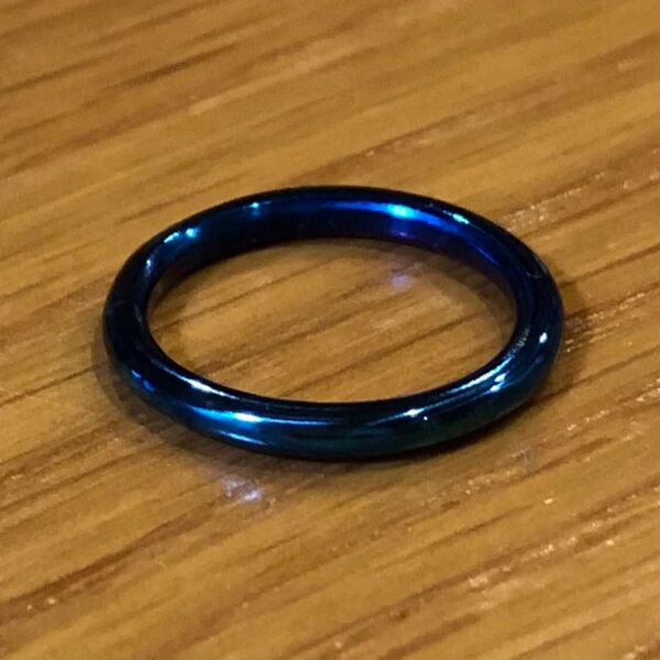 titanium ring “maru” bule 3号 チタン リング 指輪