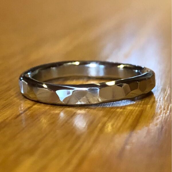 titanium ring silver rock チタン リング 指輪