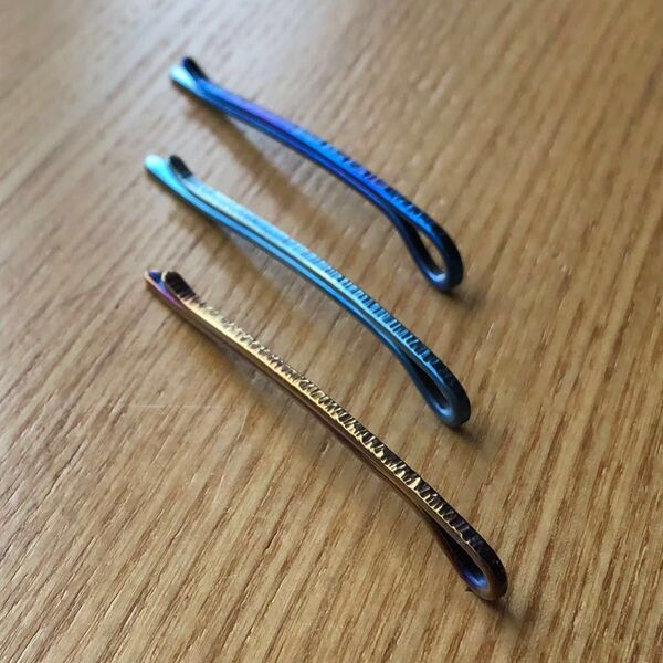 titanium hair pin 純チタンヘアピン 63mm ヘアピン ヘアアクセサリー