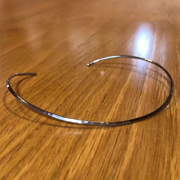 titanium neck cuff silver rock チタンネックカフ ラウンドタイプ