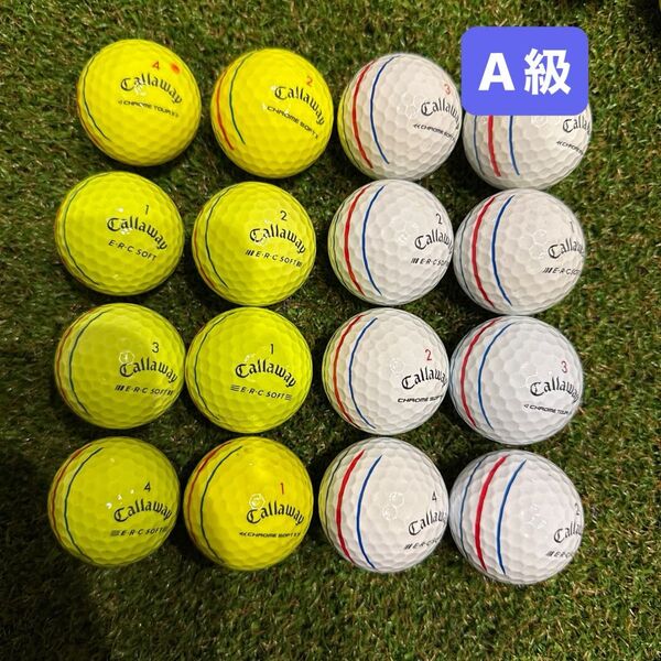 キャロウェイ(A)16球ロストボール キャロウェイ SOFT クロムソフト Chrome 特A サッカーボール Callaway