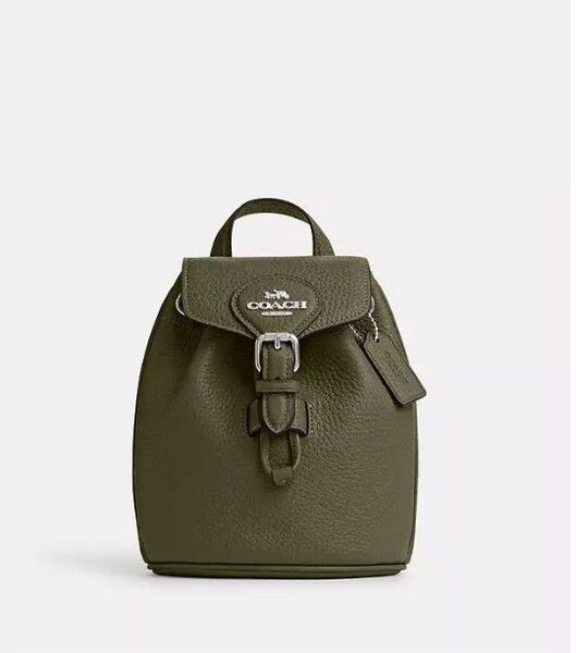 新品未使用タグ付きCOACH/バックパック/カーキ/斜め掛け/2WAY レザー