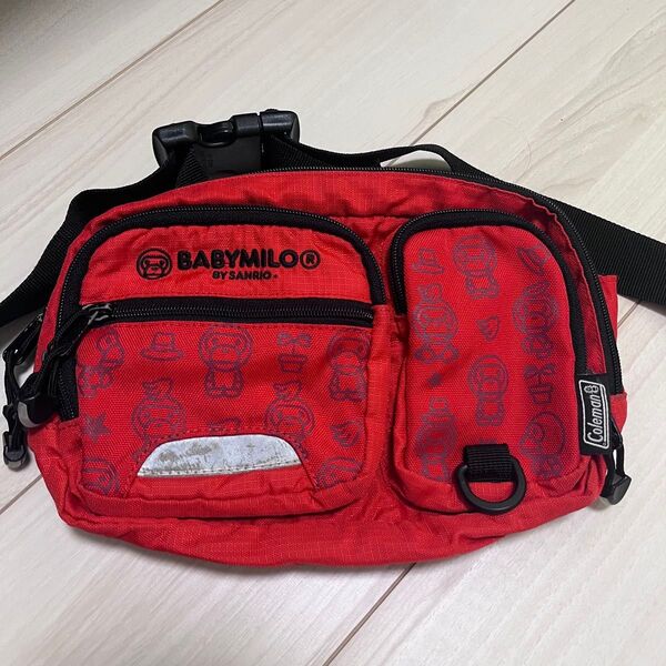 A BATHING APE Coleman ウエストポーチ ショルダーバッグ ボディバッグ 軽量 ウエストバッグ