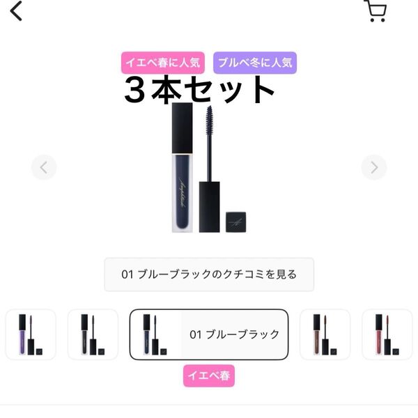 アンプリチュード マスカラ3本セット