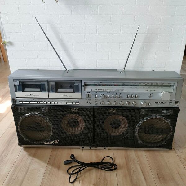 GF909 SHARP ラジカセ ラジオ 昭和レトロ 大型ラジカセ