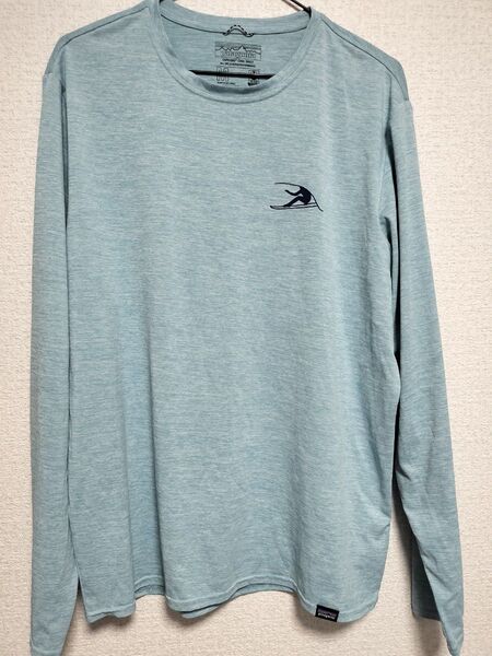 Patagonia ロングTシャツ Mサイズ ブルー系