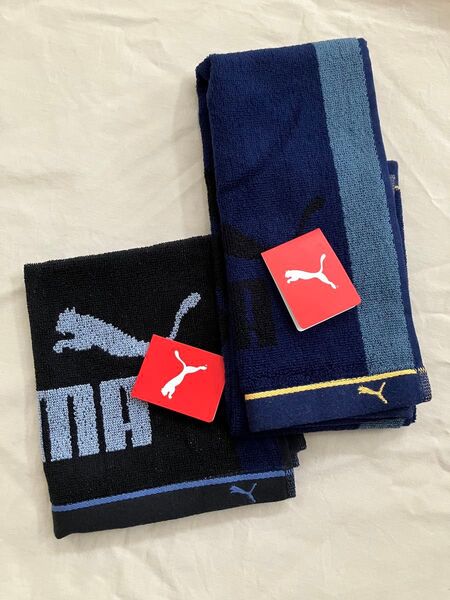PUMA フェイスタオル ハンドタオル 2点セット スポーツタオル