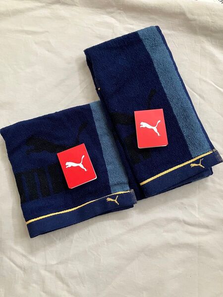 PUMA フェイスタオル ハンドタオル 2点セット