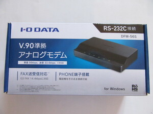 ★美品★IO DATA★外付け RS-232C接続 56kbpsモデム★DFM-56S