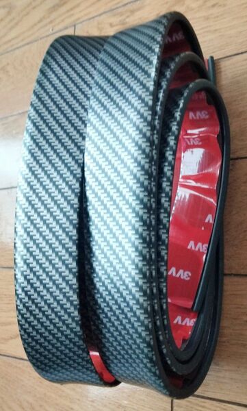 汎用 リップスポイラー フロントリップ バンパー保護 アンダーリップモール バンパーガード ガリ傷防止 簡単取付 1.47m×2本