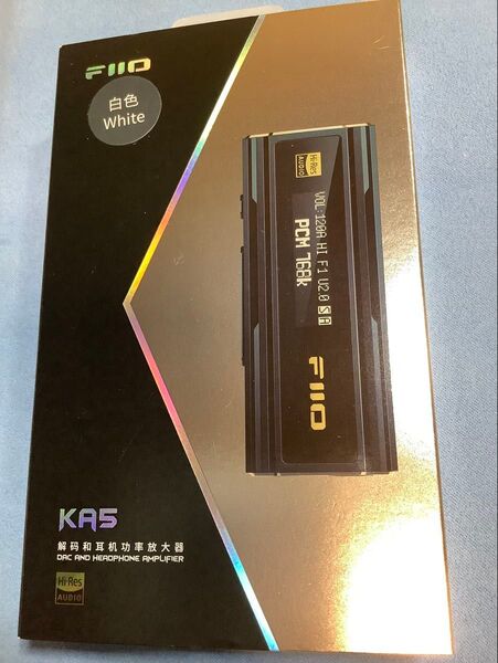 FIIO USB DAC内蔵ヘッドホンアンプ KA5 ホワイト + 専用保護ケース SK-KA5 セット