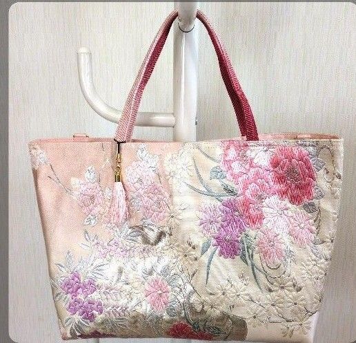 帯リメイク トートバッグ6 ハンドメイド 訳あり