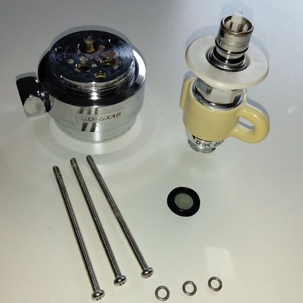動作品!取外し品!Panasonic/パナソニック◆CB-SXA6◆食器洗い乾燥機用 分岐栓◆LIXIL INAX社用分岐水栓