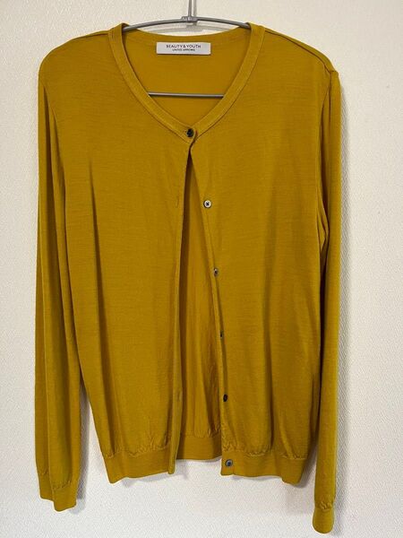 BEAUTY&YOUTH UNITED ARROWS カーディガン イエロー系 訳あり