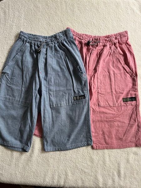 BREEZE ハーフパンツ 150サイズ 男の子 ブルー・ピンク 2枚セット