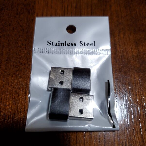 【1個新品未使用】USB Cメス → Aオス 変換アダプター 2個