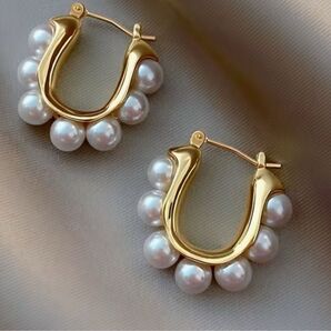 パール ピアス イミテーション ゴールド シンプル アクセサリー ゴールド系 パールピアス きれい 上品 パーティ お呼ばれ