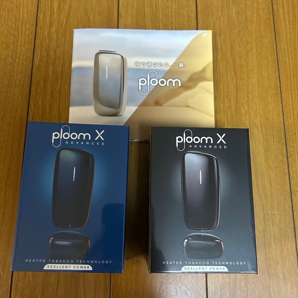 2点セット ploom X ADVANCED ディープスカイブルー ブラック