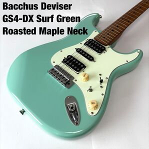 ★美品★Bacchus バッカス ストラト GS4-DX サーフグリーン ローステッドメイプル HSH コイルタップ仕様