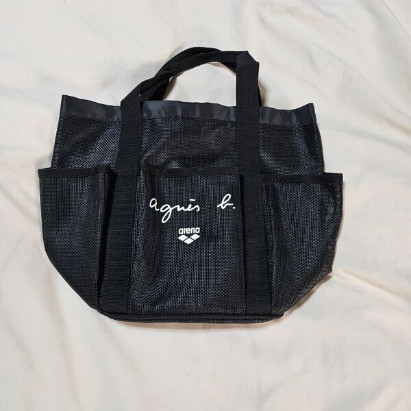 agnes b. arena メッシュバッグ ブラック