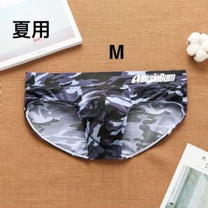 AUSSIEBUMメンズブリーフ 迷彩柄 Mサイズ 涼感 通気性 速乾性