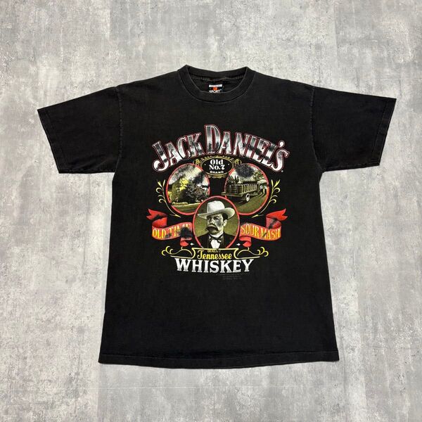 80s SIGNAL USA製 ヴィンテージ Tシャツ ジャックダニエル 酒 Jack Daniel's フェード