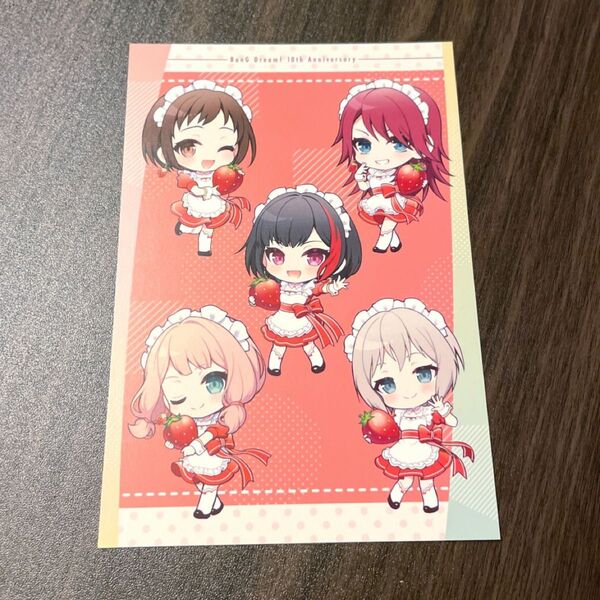 BanG Dream! バンドリ スイーツパラダイス スイパラ コラボ カフェ 特典 ポストカード 蘭 モカ ひまり 巴 つぐみ