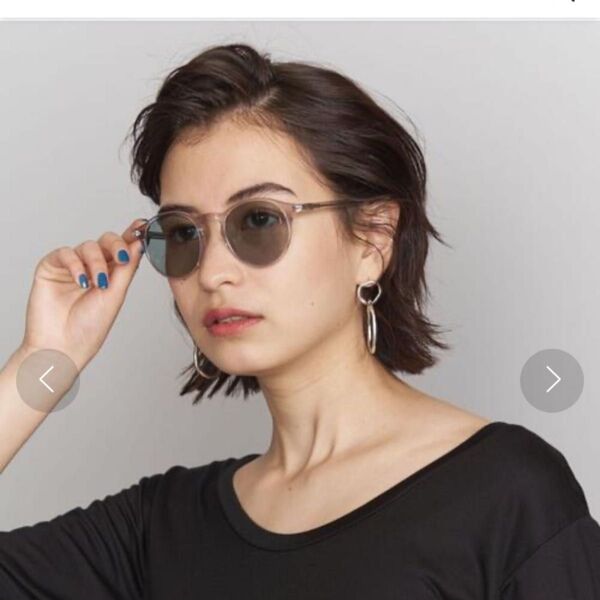 KANEKO OPTICAL(金子眼鏡) × UNITED ARROWS 【Jose】クリアフレーム ボストンサングラス 度なし