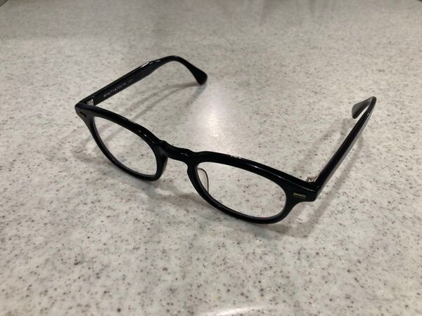 【レンズ新品】KANEKO OPTICAL(金子眼鏡)×UNITED ARROWS B&U【John】黒縁ボスリントン度なし