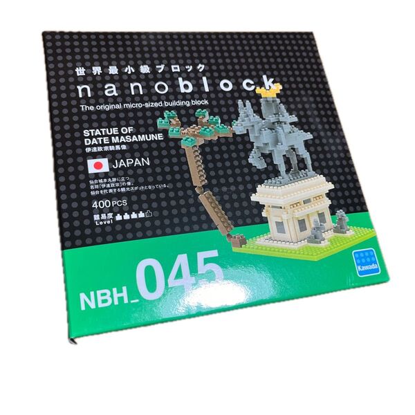 nanoblock ナノブロック 伊達政宗 騎馬像 STATUE OF DATE MASAMUNE NBH_045