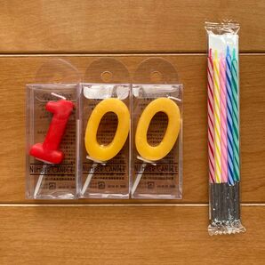 ナンバーキャンドル 1 0 0 ろうそくおまけ