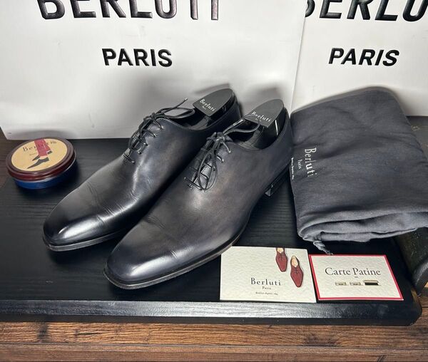 極美品 Berluti アレッサンドロ パティーヌレザー シューズ 6.5 革靴