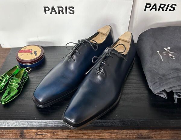 ほぼ新品 Berluti アレッサンドロ デムジュール パティーヌ 6.5 革靴 Alessandro Dmesure