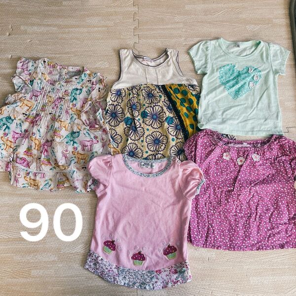 半袖Tシャツ 女の子 トップス ワンピース