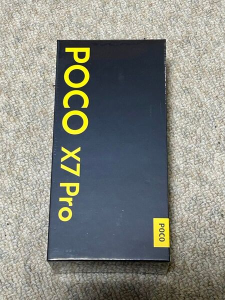 【新品未開封】POCO X7Pro 8GB 256GB ROM ブラック 国内版