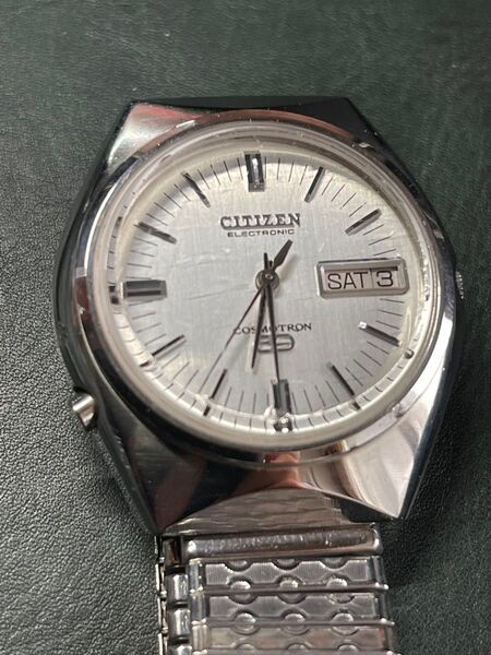 CITIZEN COSMOTRON 電磁テンプ 腕時計 シルバー ヴィンテージ