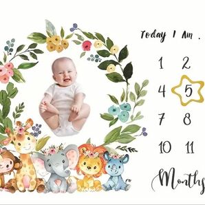 月齢フォトシート 赤ちゃん 1歳 成長記録 ベイビーフォト