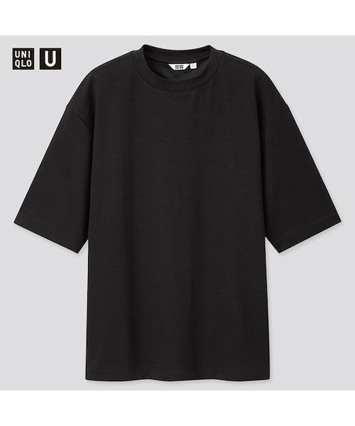 ラスト一点 未使用3XLユニクロ エアリズムコットンオーバサイズTシャツ黒