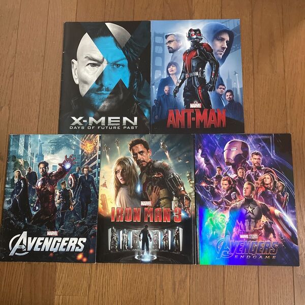 MARVEL マーベル 映画 パンフレット5冊セット